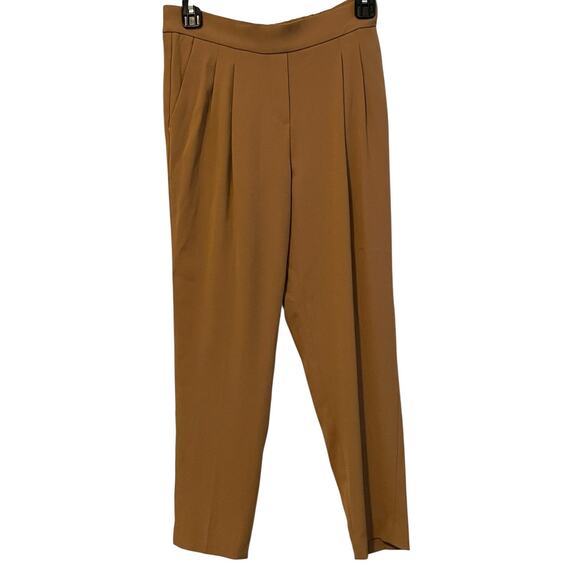 Aritzia Babaton Pants Womens 2 Pleated Trousers Relaxed Fit Workwear Pockets - Picture 1 of 10